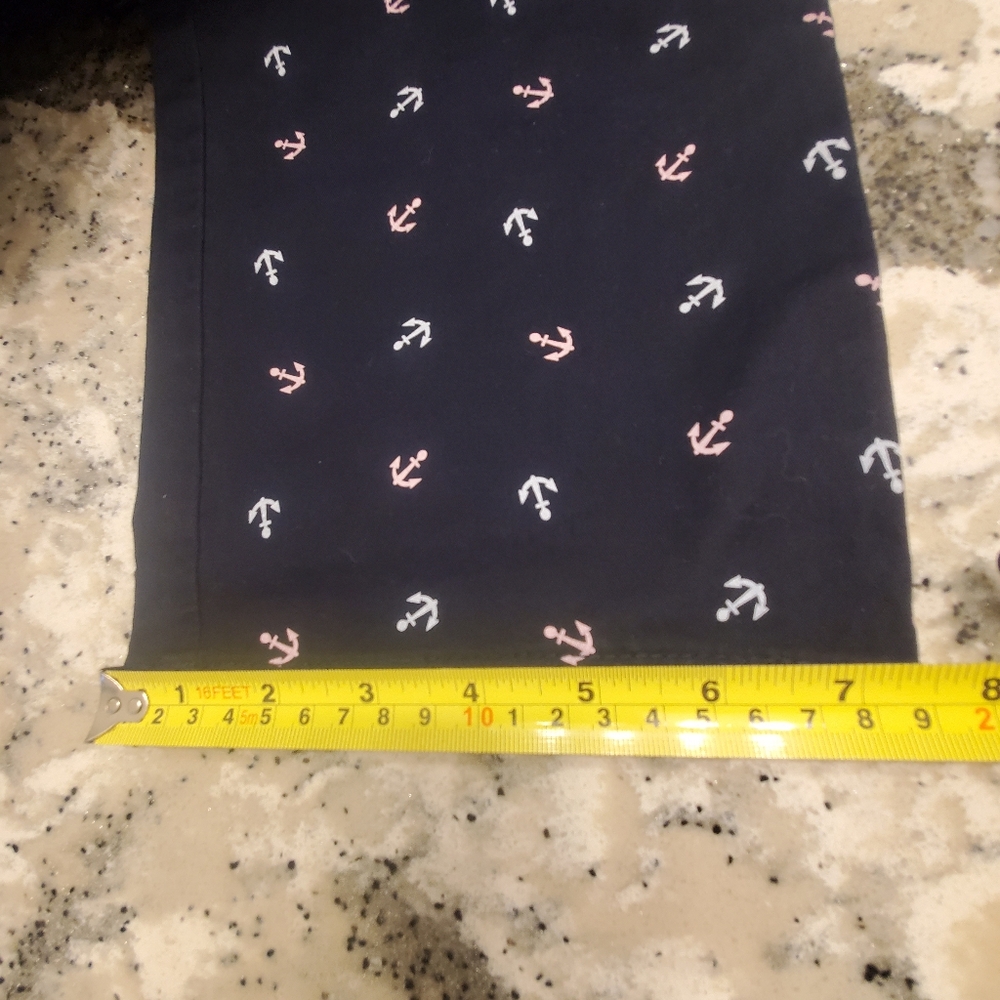 💥SOLD💥 Tommy Hilfiger Women’s Pants Navy Anchors Print Chino Sz 12 - Picture 9 of 12